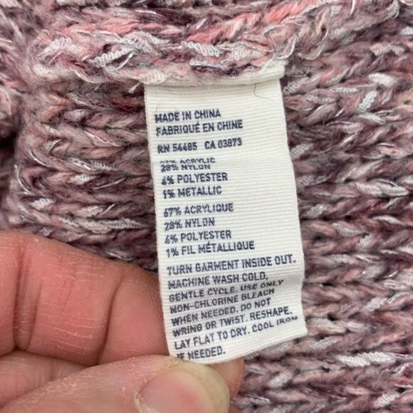 Americans Eagle outfitters Womans XS Knit Sweater Pink Cream Mauve - Picture 4 of 5